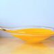 Coupe cœur en verre soufflé de Murano 1970
