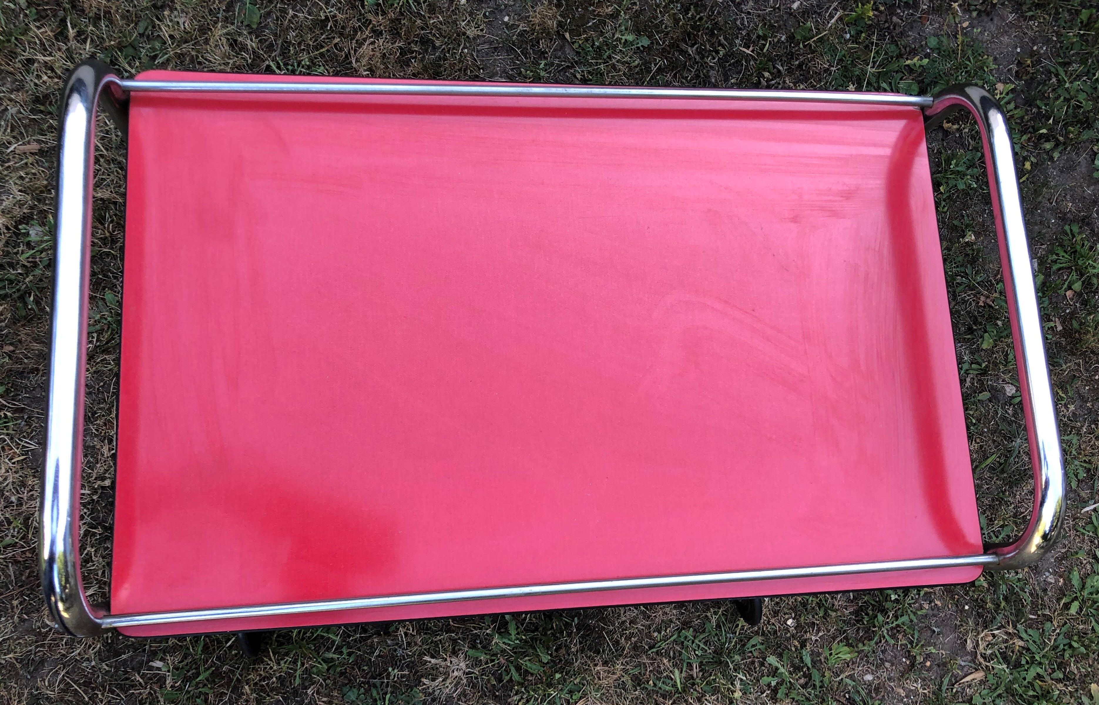 Vintage red formica server