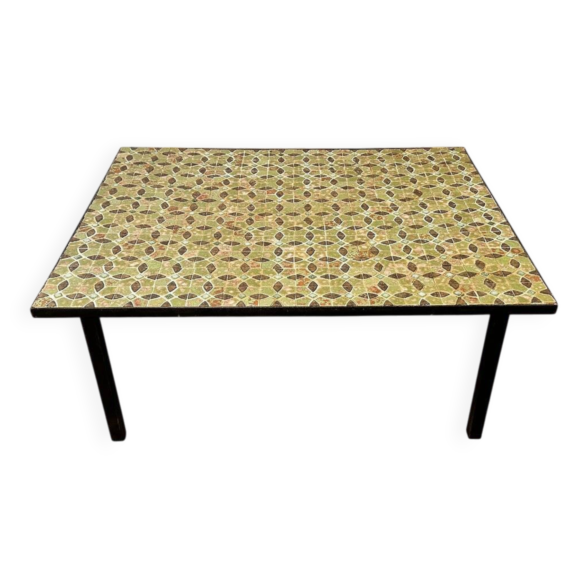 Mid-century modern mosaic tile coffee table, 1960s, France