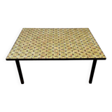 Mid-century modern mosaic tile coffee table, 1960s, France