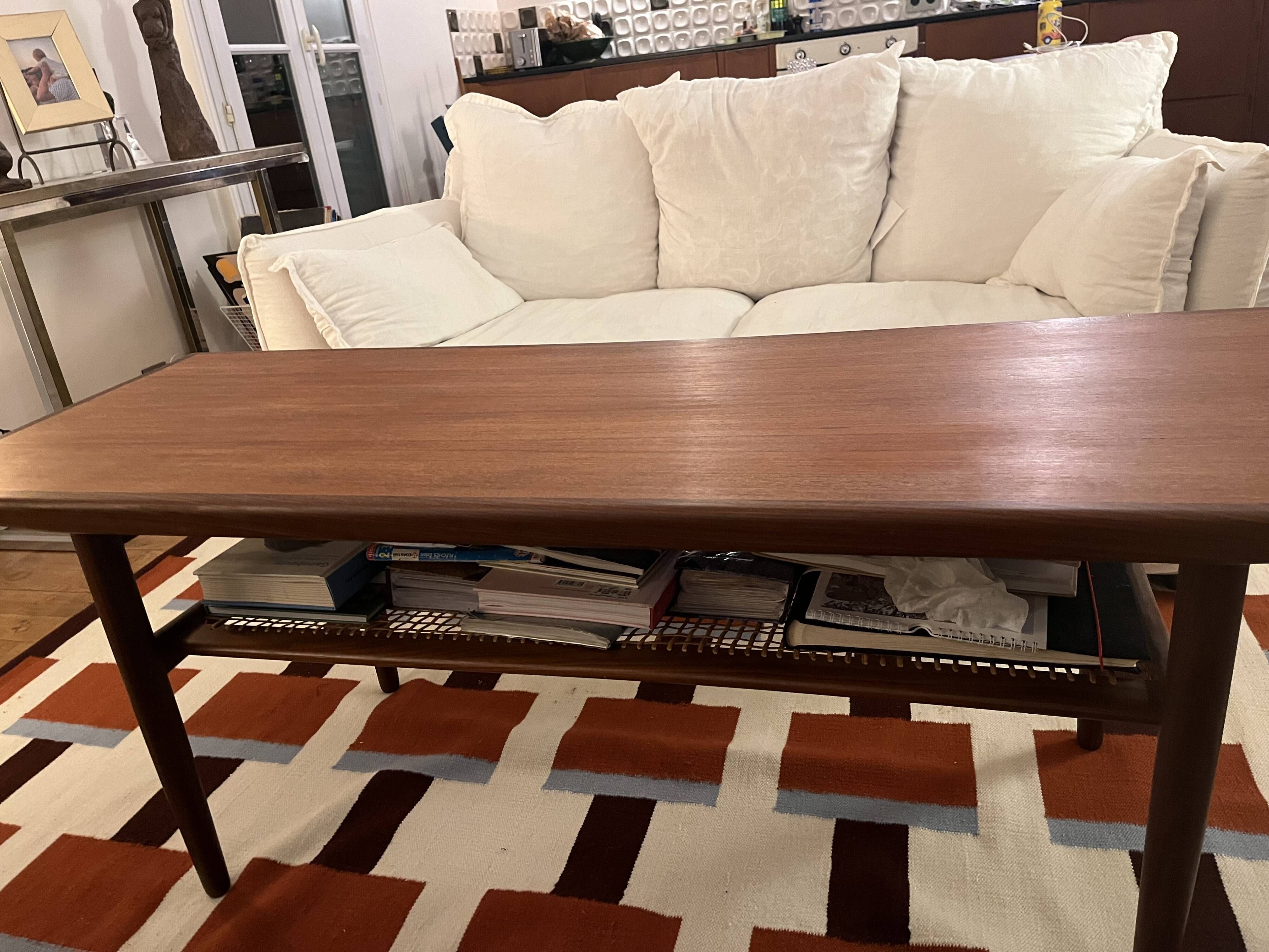 Scandinavian teak coffee table