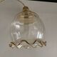 Vintage amber glass chandelier