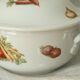 Porcelain soup with fire decor legumes 4 seasons