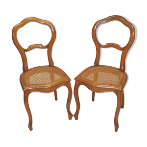 paire de chaises cannées