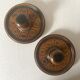 Pair of carved wooden wall hooks