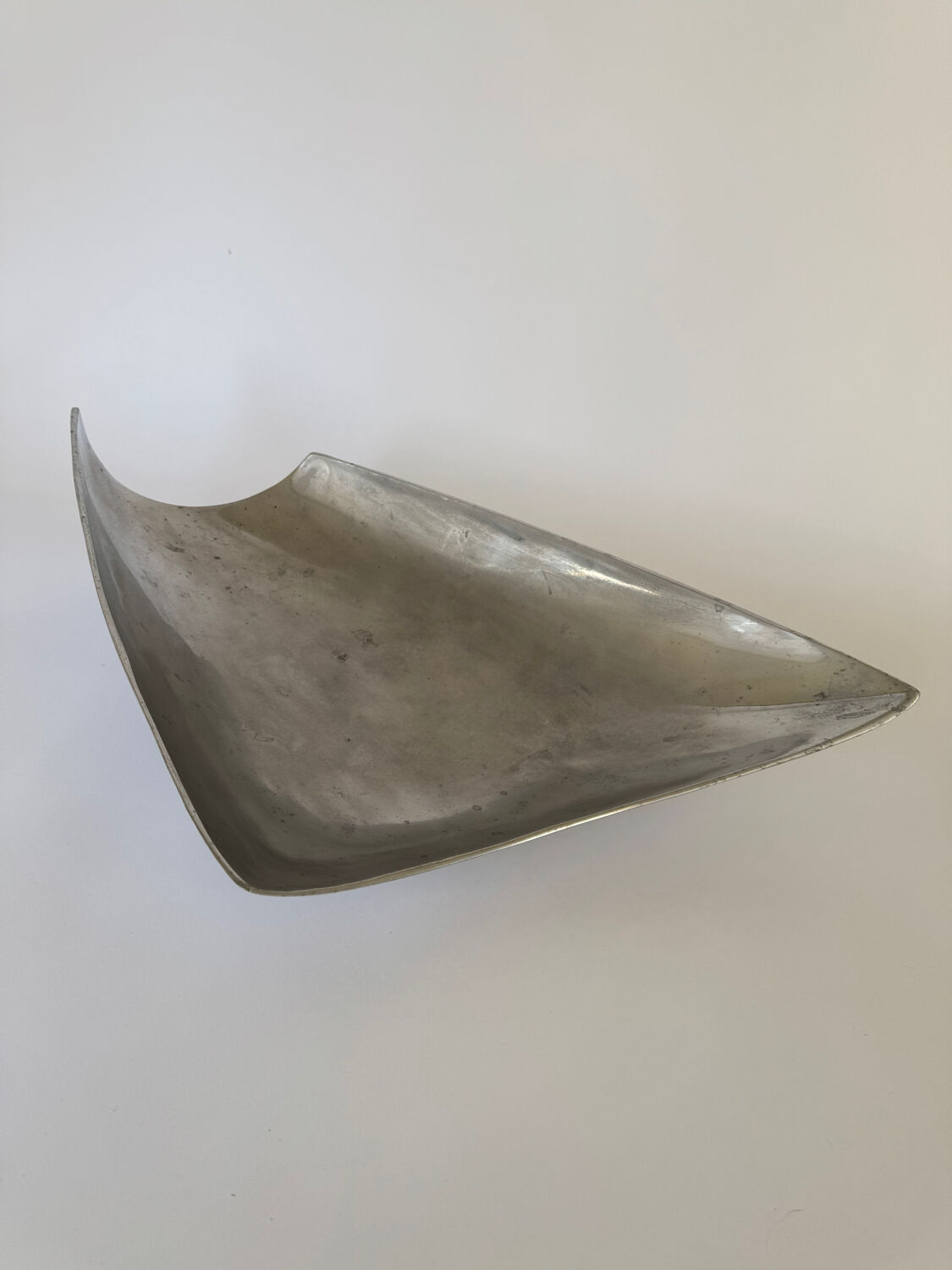 Vintage Modernist Large Aluminium Decoeative Bowl