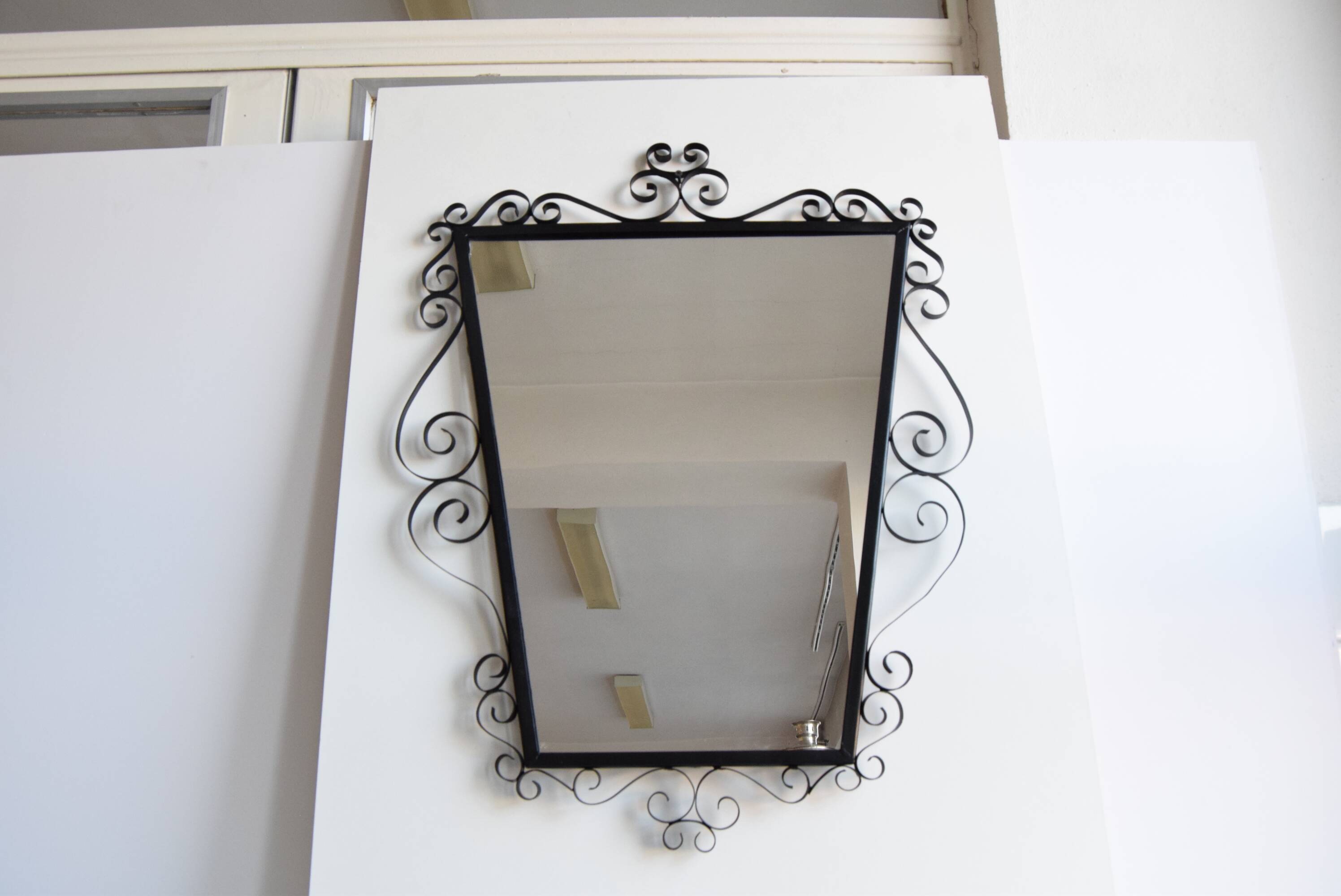 Mid-century 1970s wall mirror