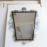 Mid-century 1970s wall mirror
