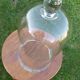 Large old bell in blown glass (48 cm)