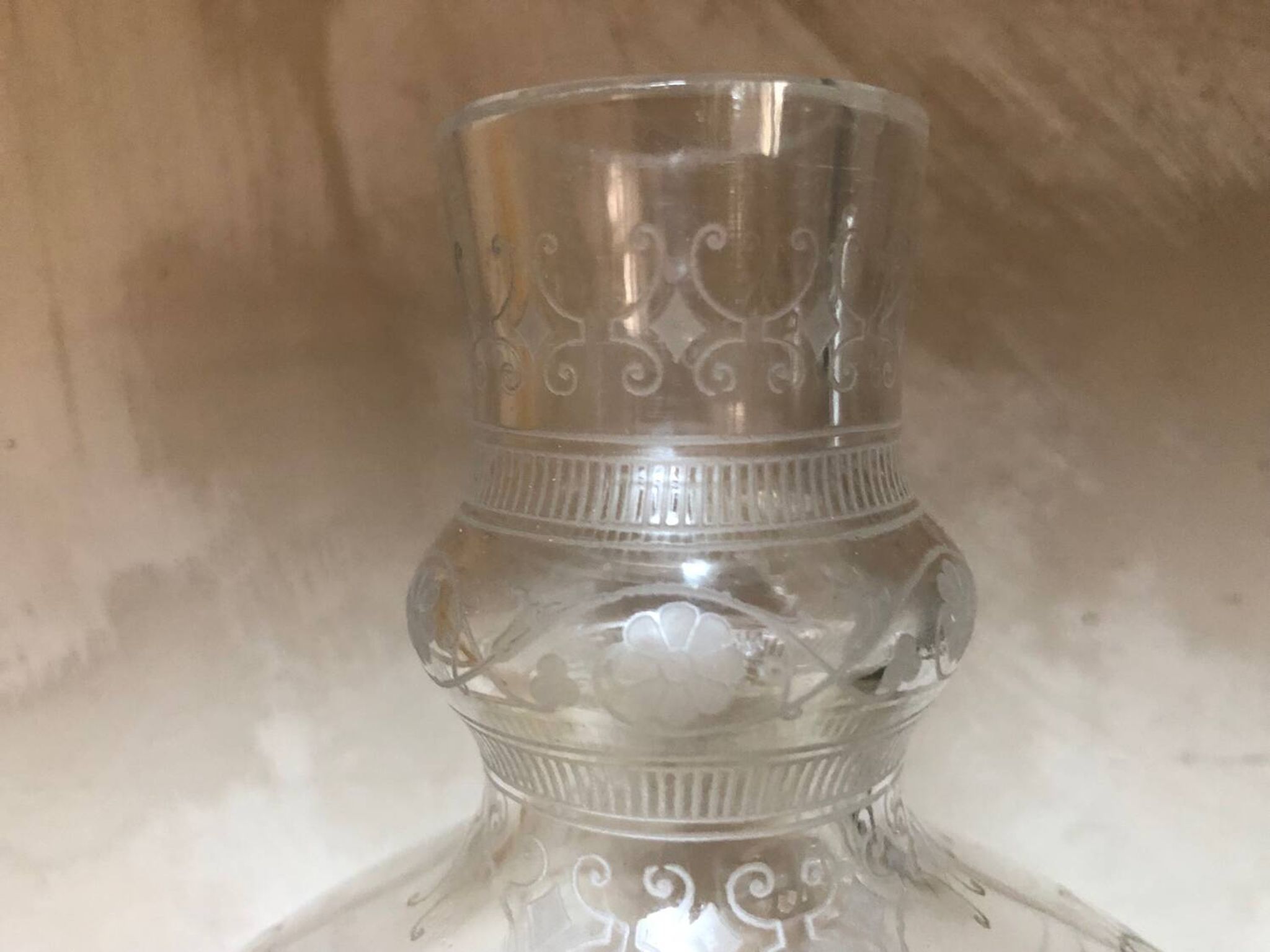 Vintage crystal carafe