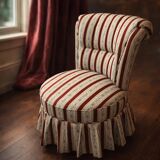 Napoleon III period upholstered armchair – stylish and comfortable