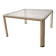 Small white lacquered metal coffee table with glass top, 1970s