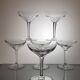 6 Val Saint Lambert crystal champagne glasses, Nestor model