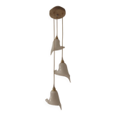 Lustre cascade en arums de Murano