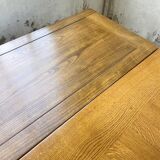 3m oak table from 1950 with its extensions