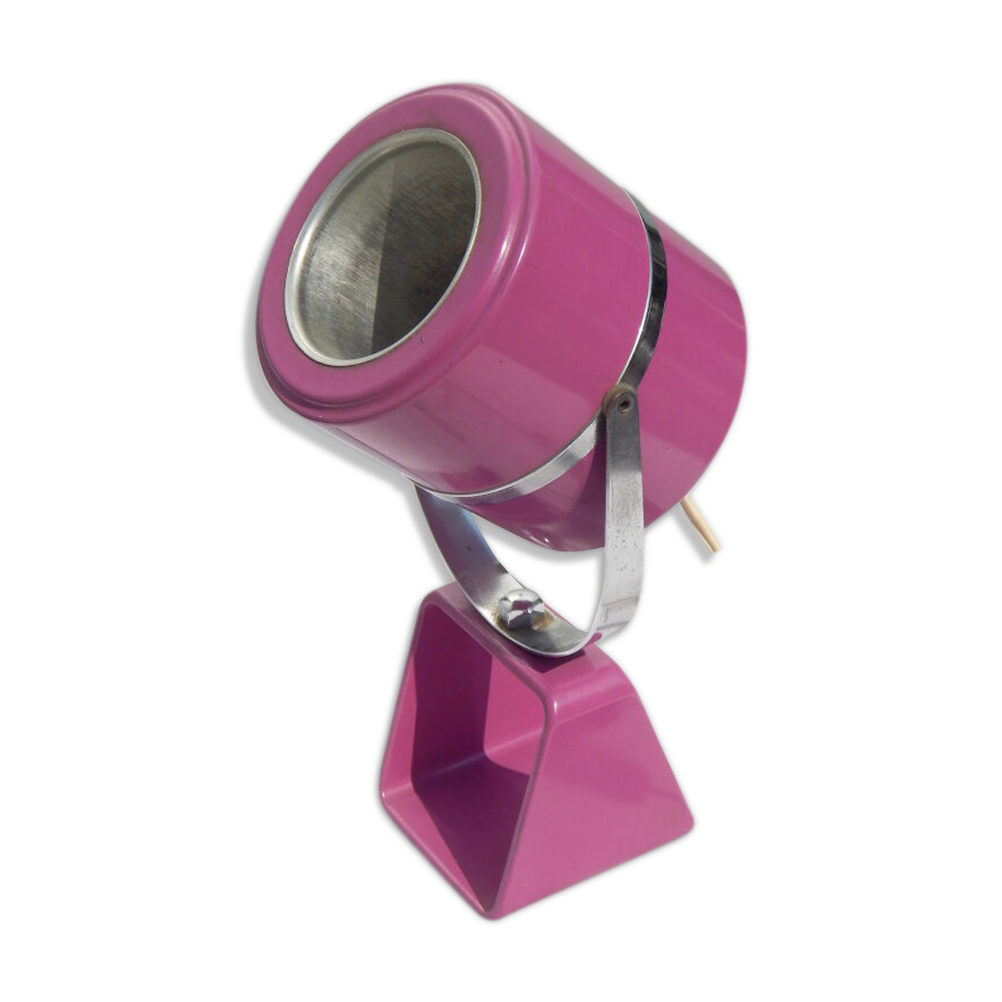 Purple metal floor lamp from the 70s, space age