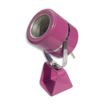Purple metal floor lamp from the 70s, space age