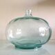 Glass soliflore ball vase / vintage 70s-80s