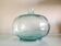 Vase boule soliflore  en verre / vintage années 70-80