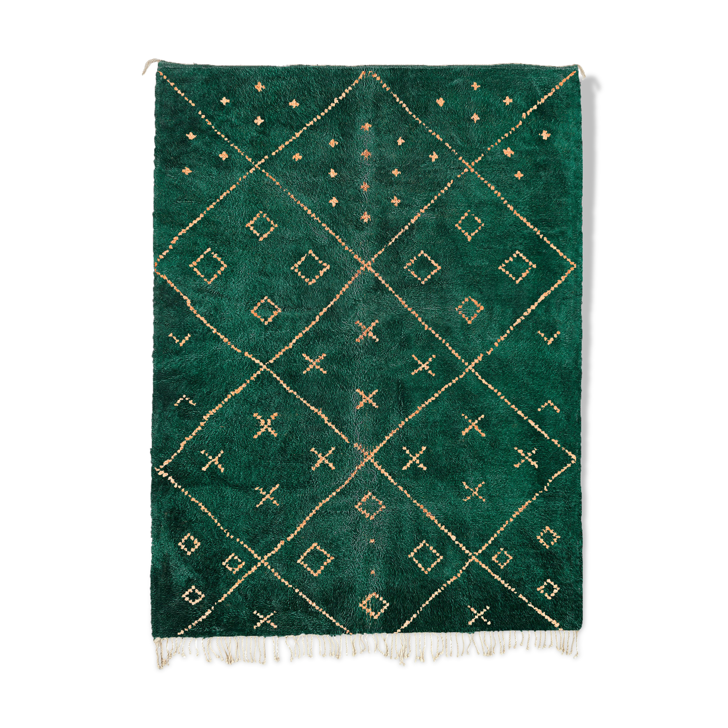 Modern Moroccan carpet green