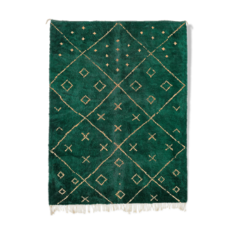 Tapis marocain moderne vert