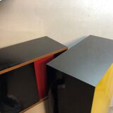 Pair of storage furniture 1960 covered with chromatic melamine 1960