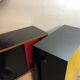 Pair of storage furniture 1960 covered with chromatic melamine 1960