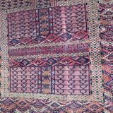 Ancient Turkmen Afghan Hatchlou handmade carpet 133x133 cm