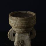 Small family bowl turned candle holder