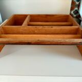 Wooden shelf with unroller wipes everything