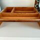 Wooden shelf with unroller wipes everything