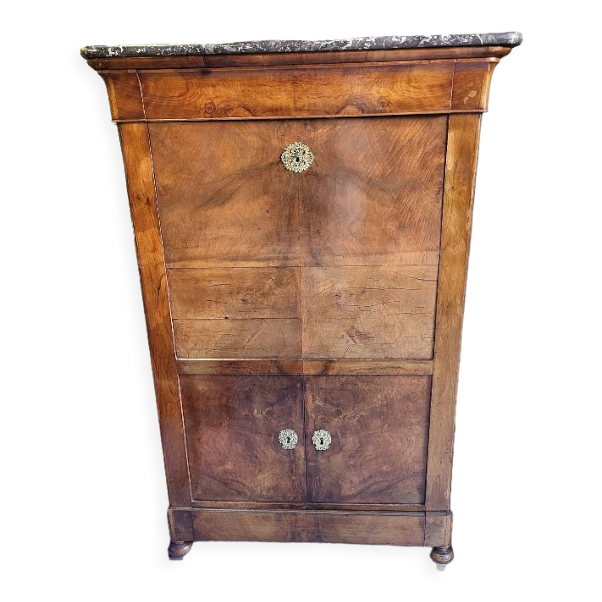 Secretary of the period walnut restoration of the XIXth century