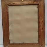 Old rectangular walnut mirror 55x45cm