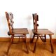 Paire de chaises brutalistes style ranch