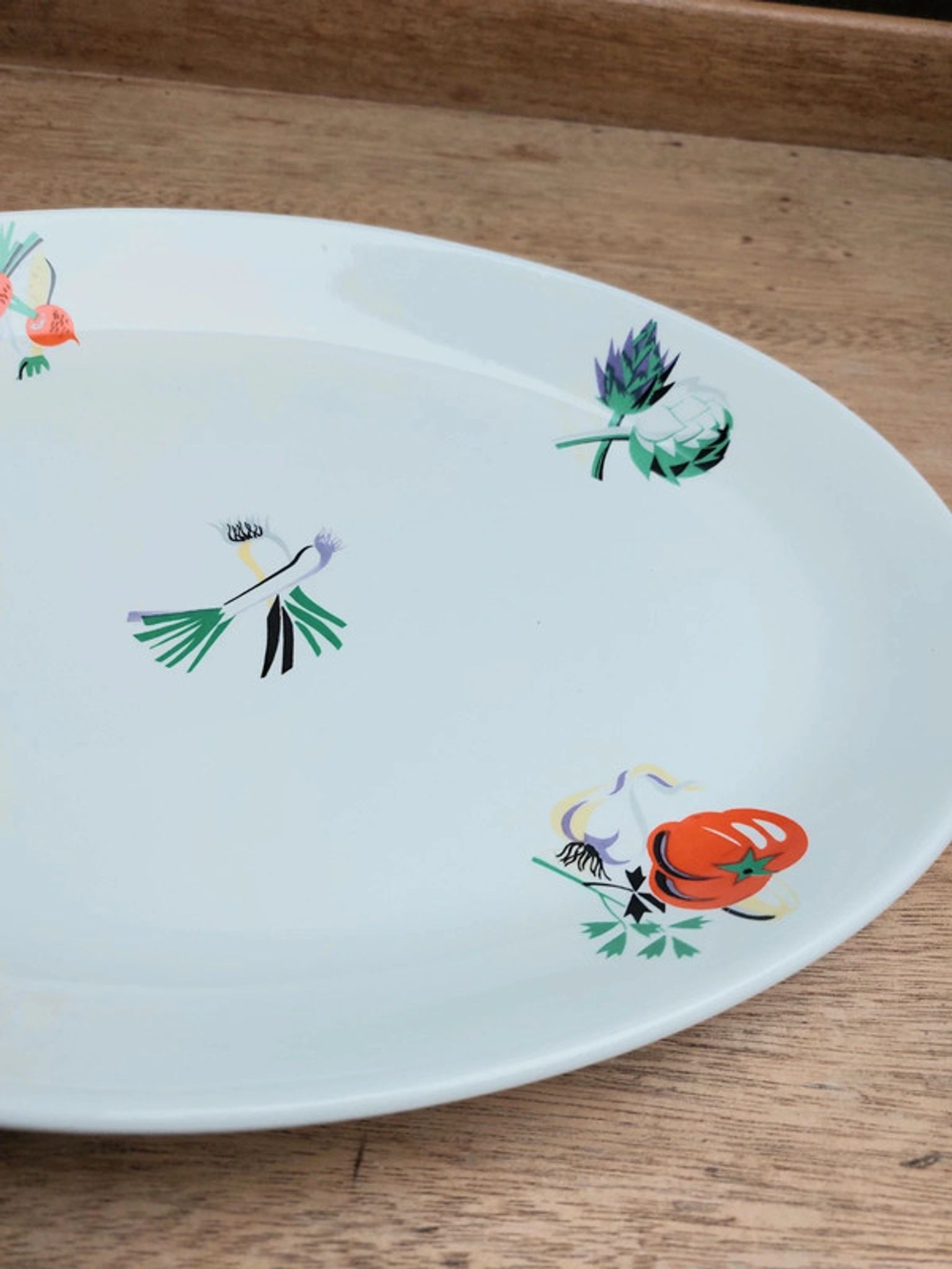 Lunéville Badonviller vegetable serving tray