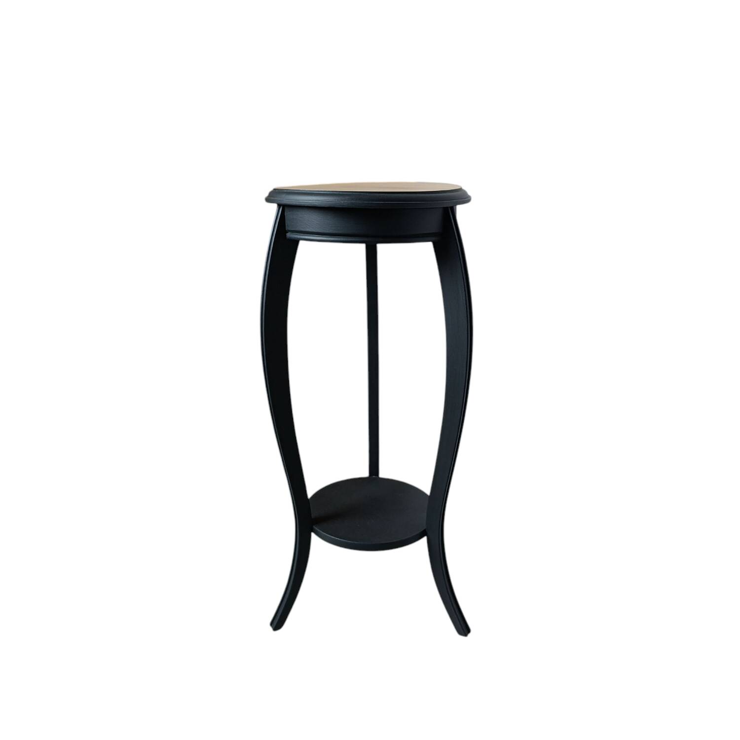 Restored solid wood pedestal table