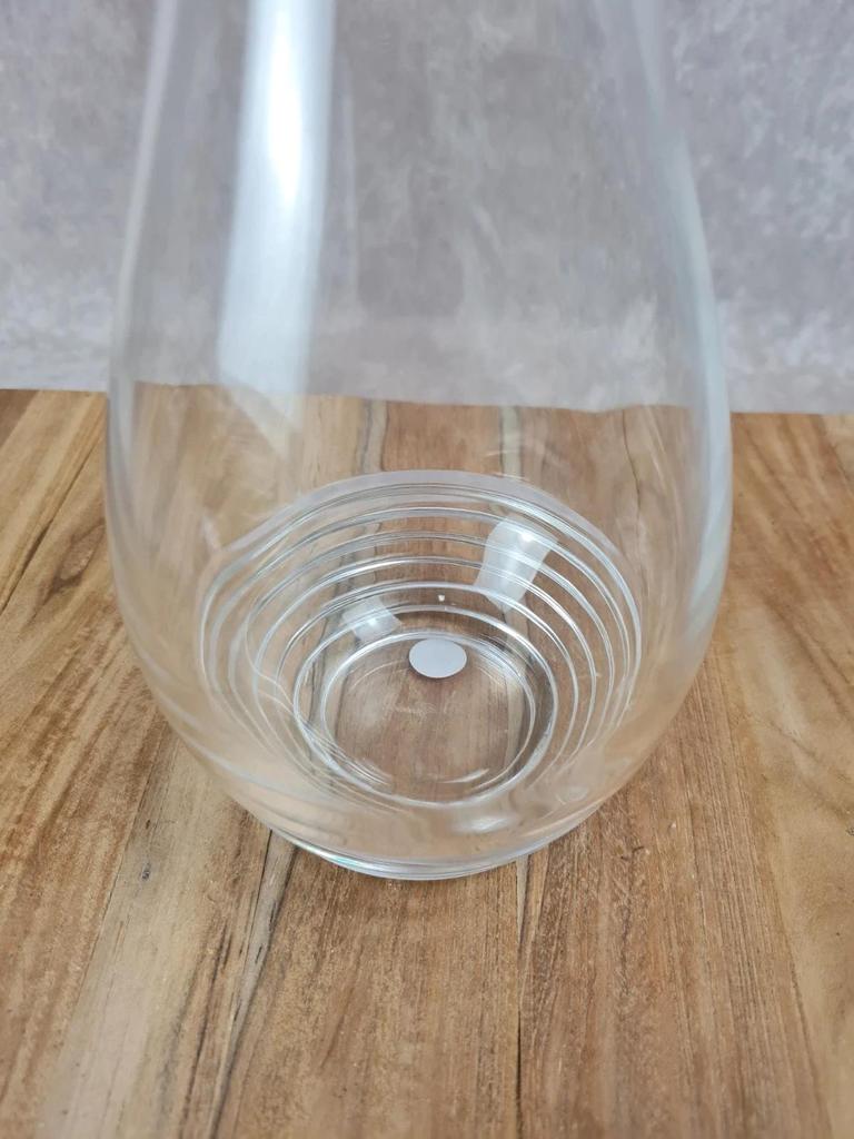 Vintage glass carafe by Guy Degrenne – 1970s design