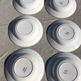 6 assiettes creuses Badonviller modèle Jasmin