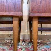 Pair of bedside tables – Scandinavian style – Solid teak – 1960s