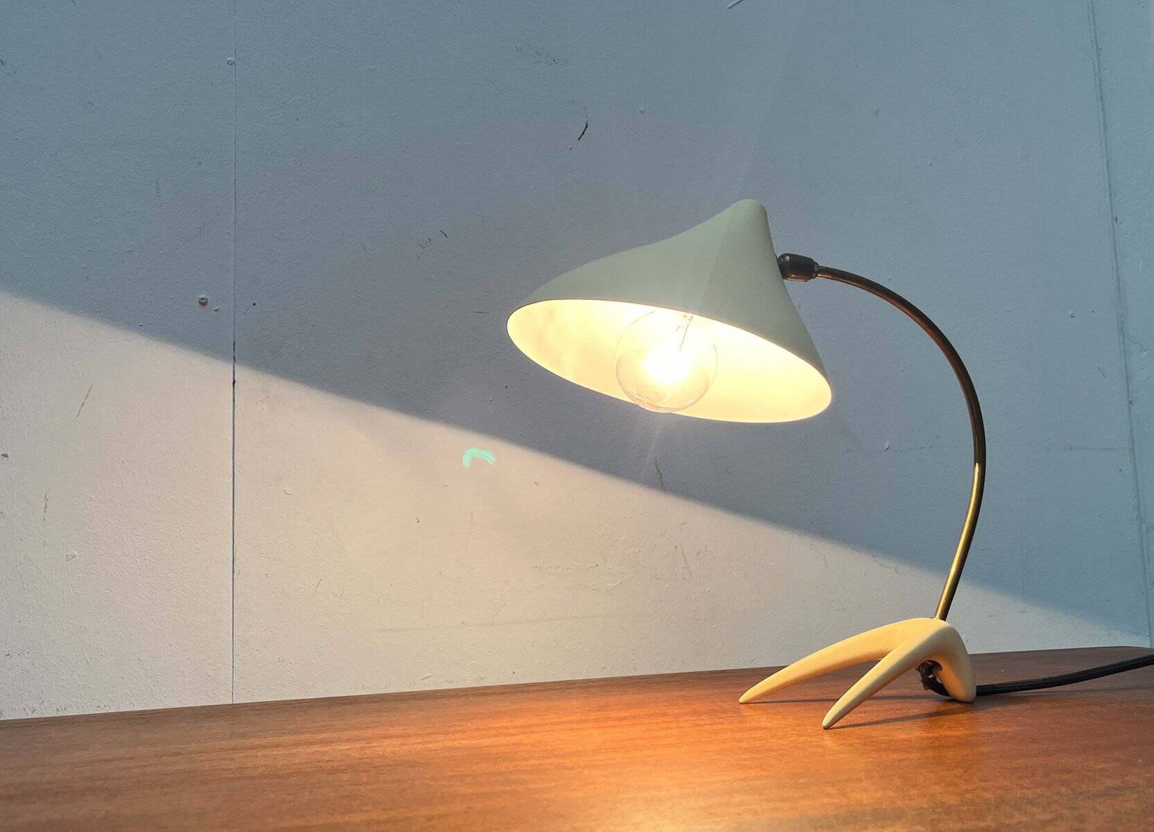 Mid-Century Modern German Crowfoot Table Lamp from Cosack, 1960s