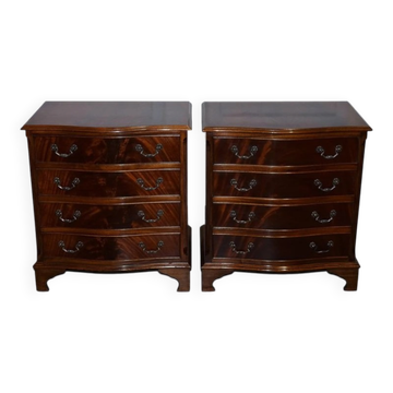 Large Wooden Bedside Tables, Set of 2