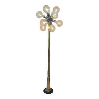 Sputnik floor lamp brass