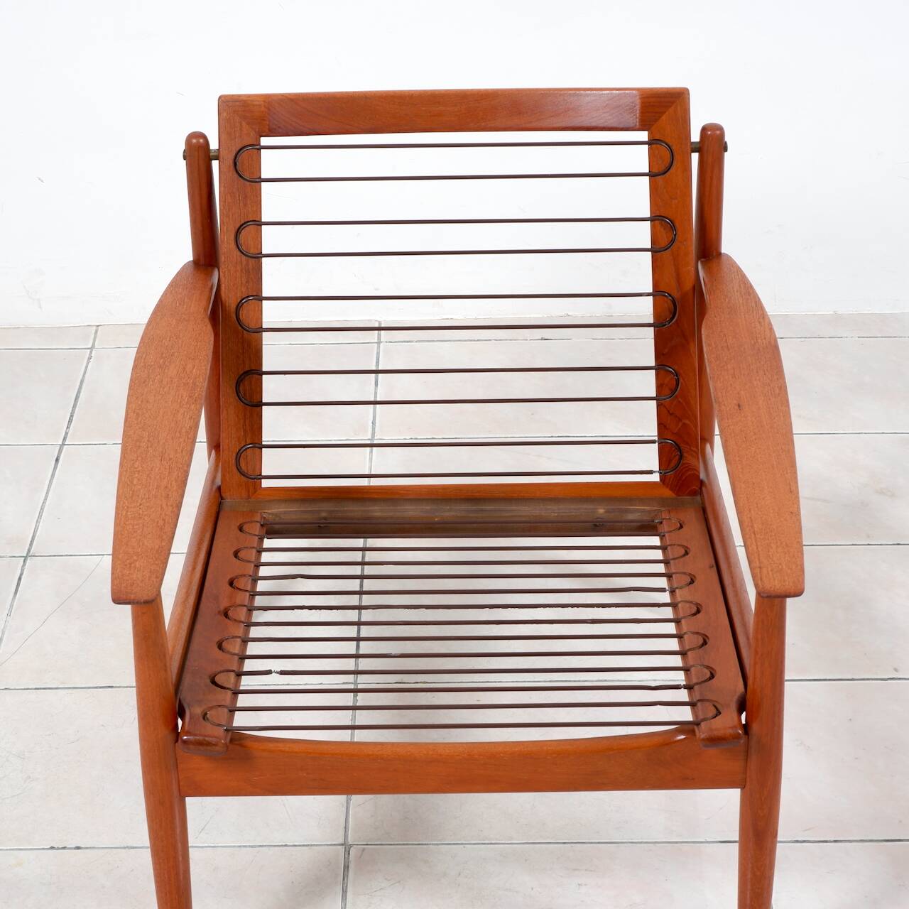 2 fauteuils lounge en teck par Arne Vodder pour Glostrup Mobelfabrik