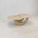 Table basse italienne en travertin, années 1980
