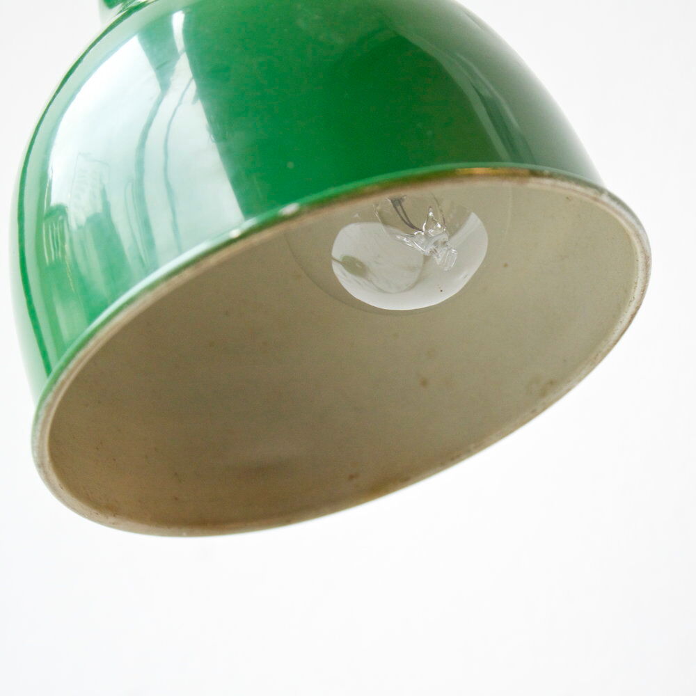 Lampe de bureau verte des années 1950