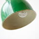 Lampe de bureau verte des années 1950