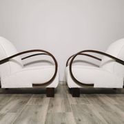 Armchairs by Jindrich Halabala, 1940s