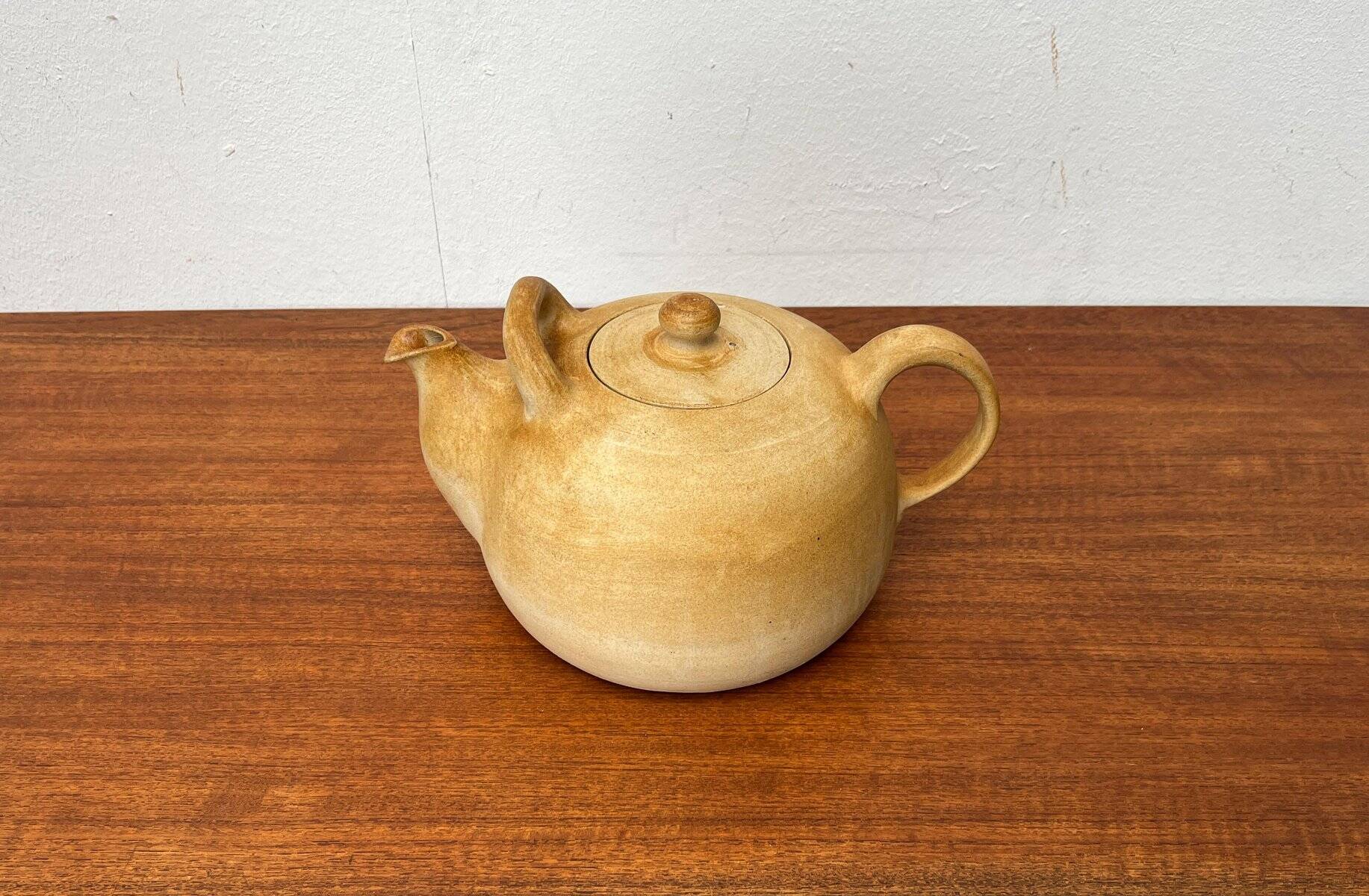 Teapot Studio Denmark Large Mid-Century by Herman A. Kähler for Kähler, 1960s