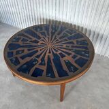 Rare enamel & copper coffee table