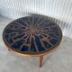 Table basse en émail et cuivre rare